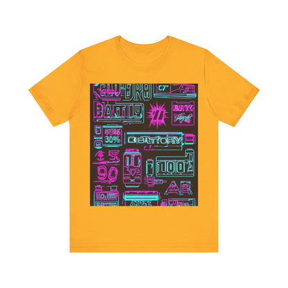 boostlete-rise-grind-type-battery-100-effort-split-blueprint-0205 — Unisex Jersey Short Sleeve (B+C 3001)