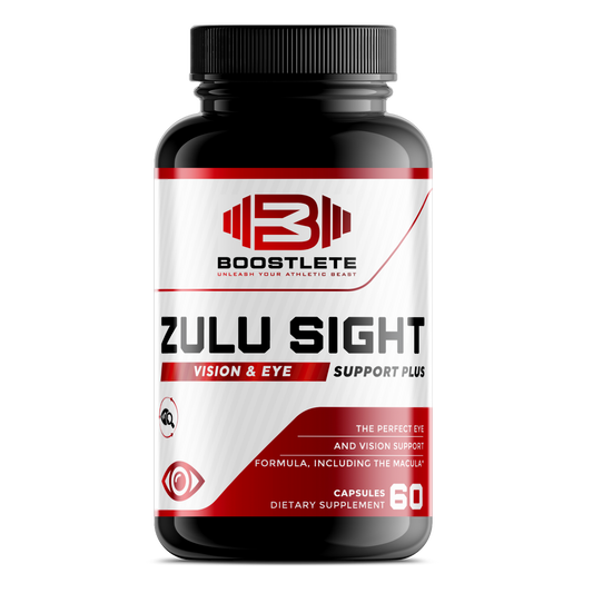 Boostlete Zulu Sight – Vision & Eye Support Supplement with Lutein, Zeaxanthin, Bilberry & Greens Blend – 60 Capsules