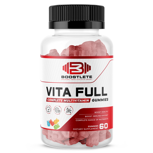 Boostlete Vita Full – Complete Multivitamin Gummies for Adults | Immune, Energy & Nutrient Support | Strawberry Flavored | 60 Gummies