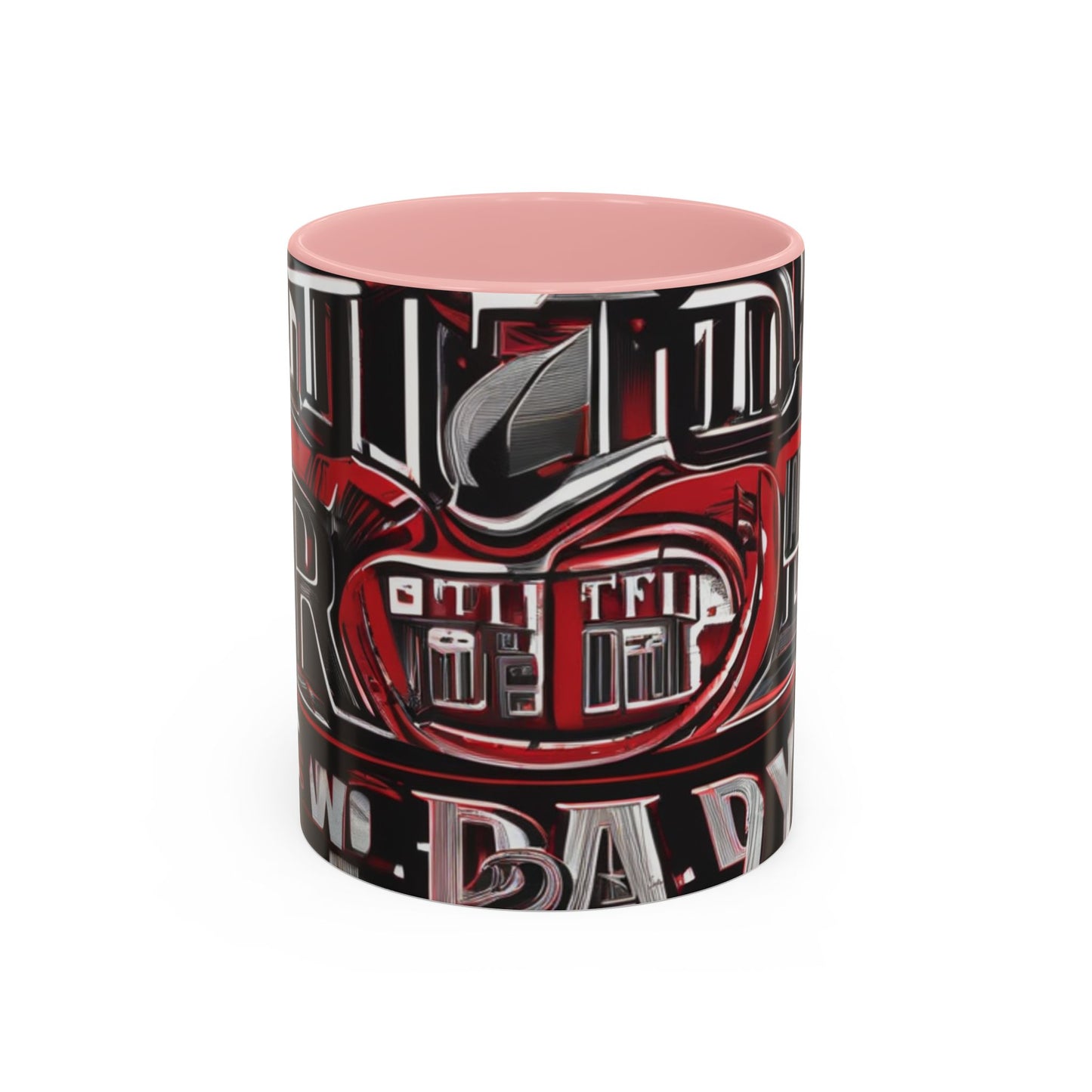 boostlete-boost-mode-type-win-the-day-outline-over-solid-monoline-0477 — Accent Mug 11/15oz