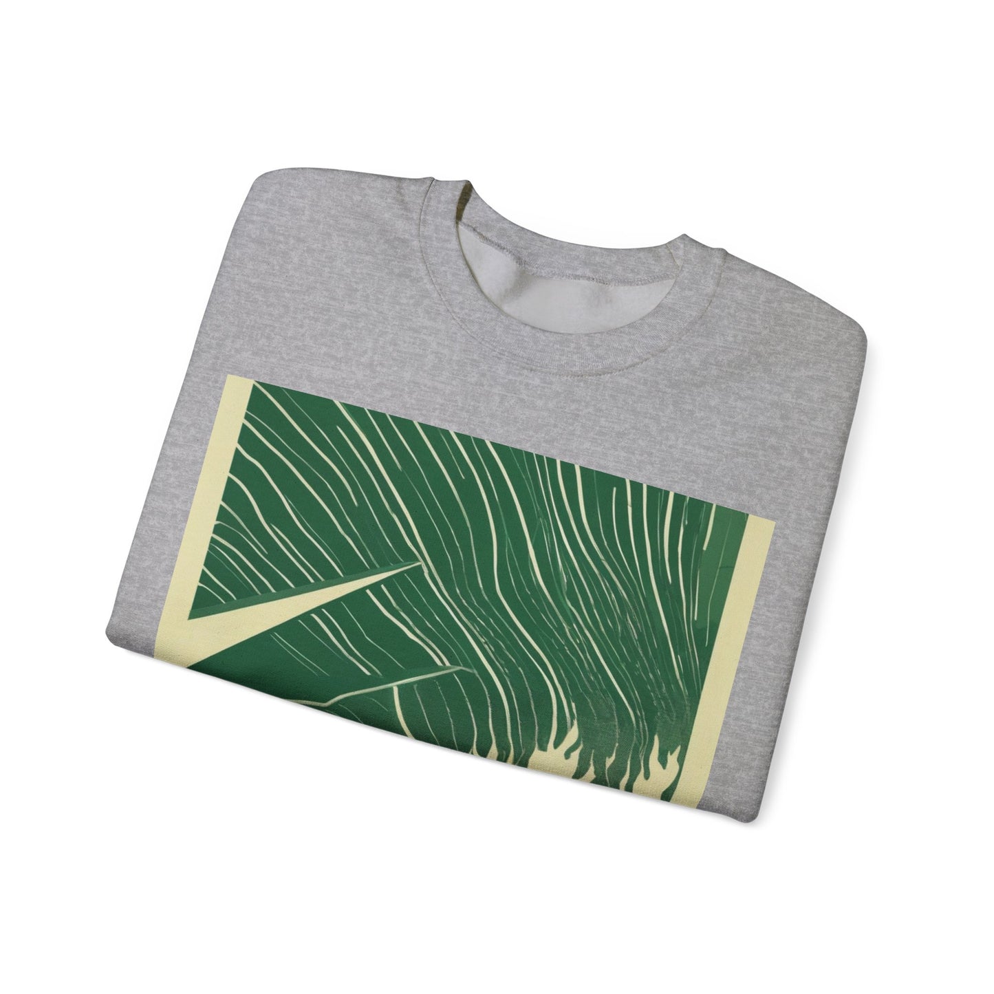 boostlete-mile-by-mile-icon-swimmer-motion-isometric-0078 — Unisex Heavy Blend Crewneck Sweatshirt (Gildan)