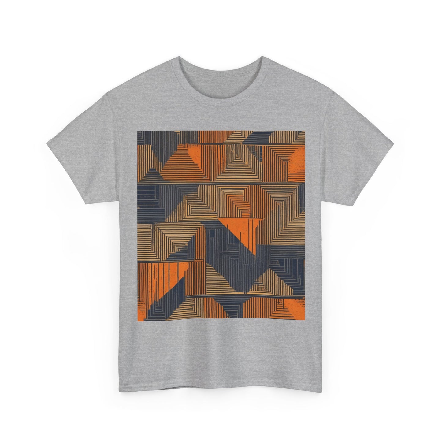 boostlete-field-day-pattern-stair-steps-geometric-0055 — Unisex Heavy Cotton Tee (Gildan 5000)