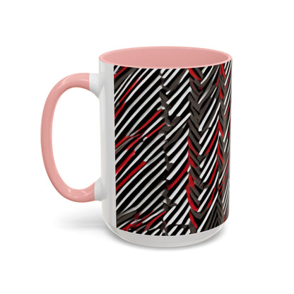 boostlete-field-day-pattern-diagonal-paper-0287 — Accent Mug 11oz/15oz