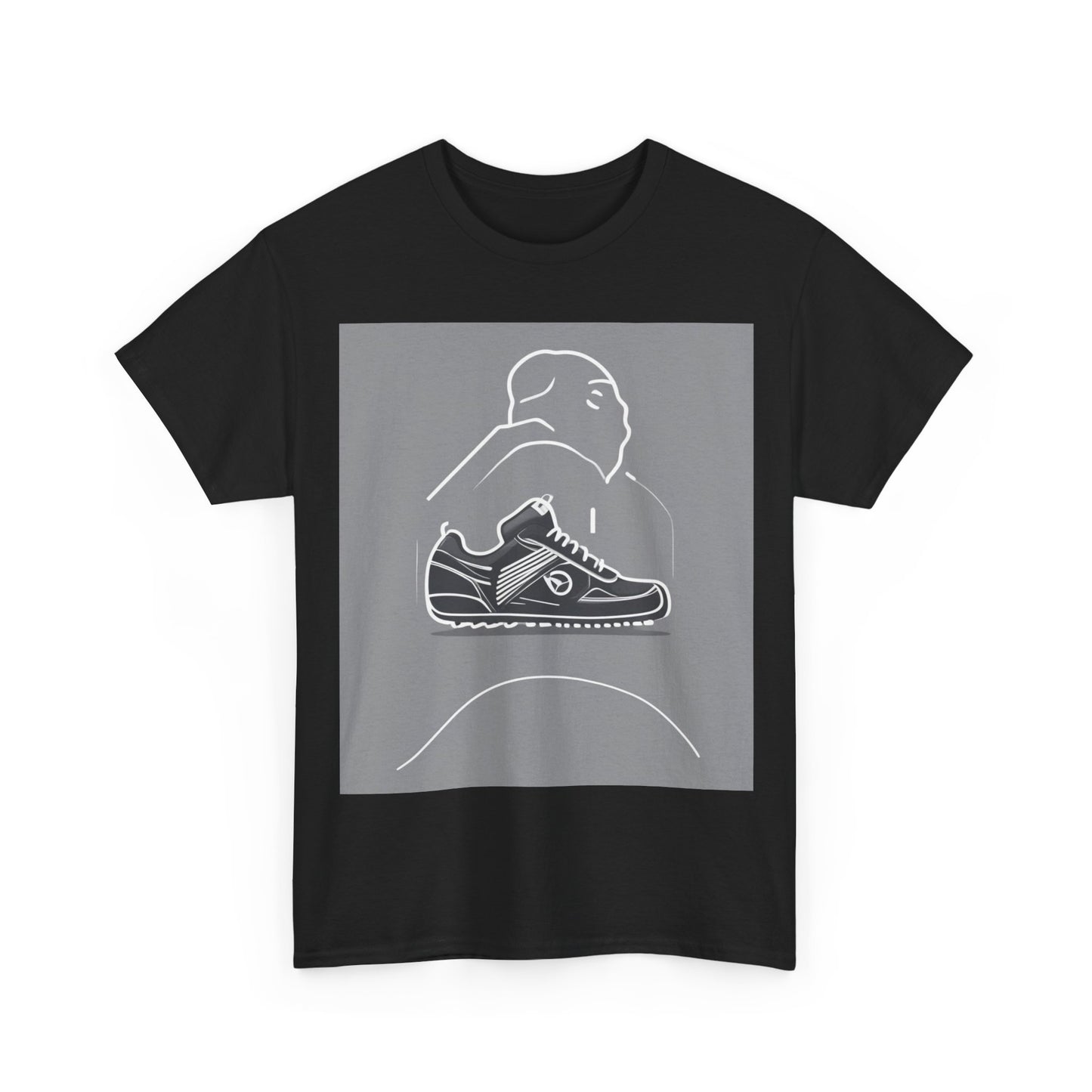 boostlete-boost-mode-icon-sneaker-offset-vector-0166 — Unisex Heavy Cotton Tee (Gildan 5000)