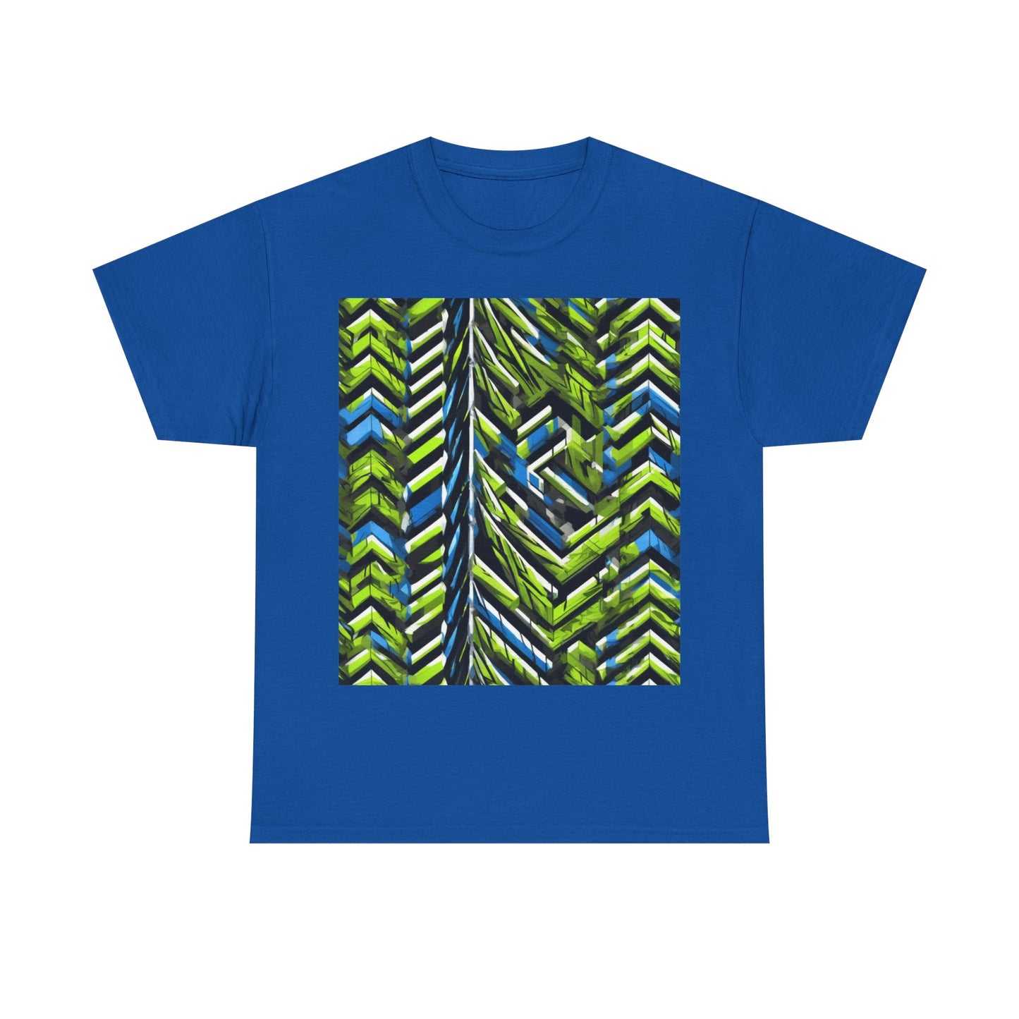 boostlete-rise-grind-pattern-chevron-isometric-0195 — Unisex Heavy Cotton Tee (Gildan 5000)