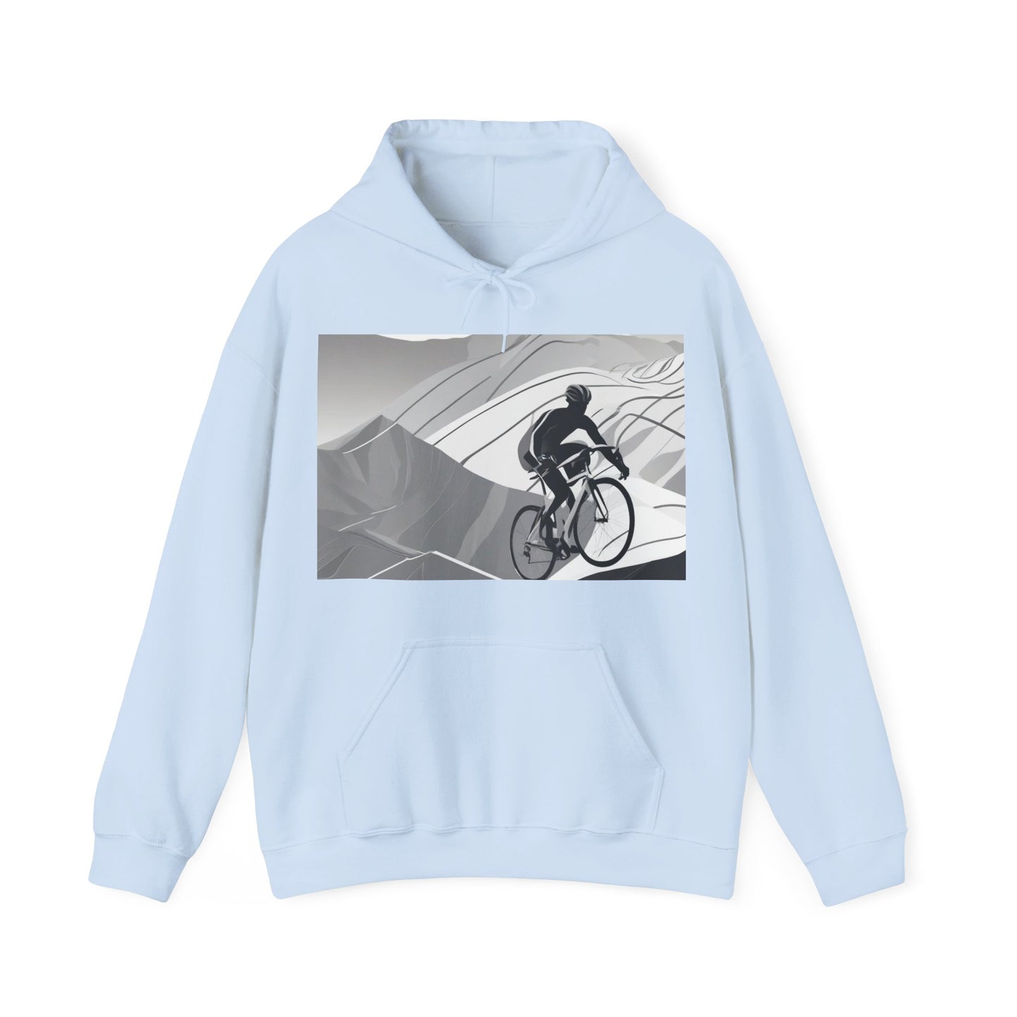 boostlete-recovery-progress-scene-cyclist-motion-vector-0808 — Unisex Heavy Blend Hoodie (G18500)