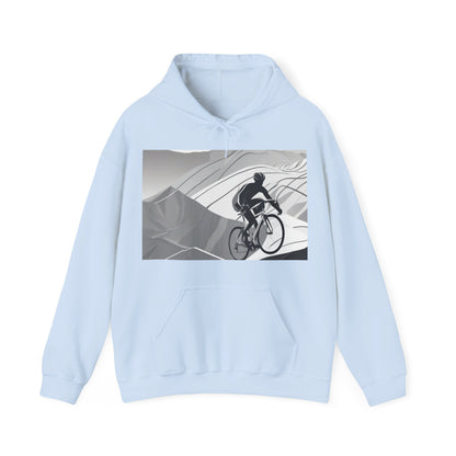 boostlete-recovery-progress-scene-cyclist-motion-vector-0808 — Unisex Heavy Blend Hoodie (G18500)