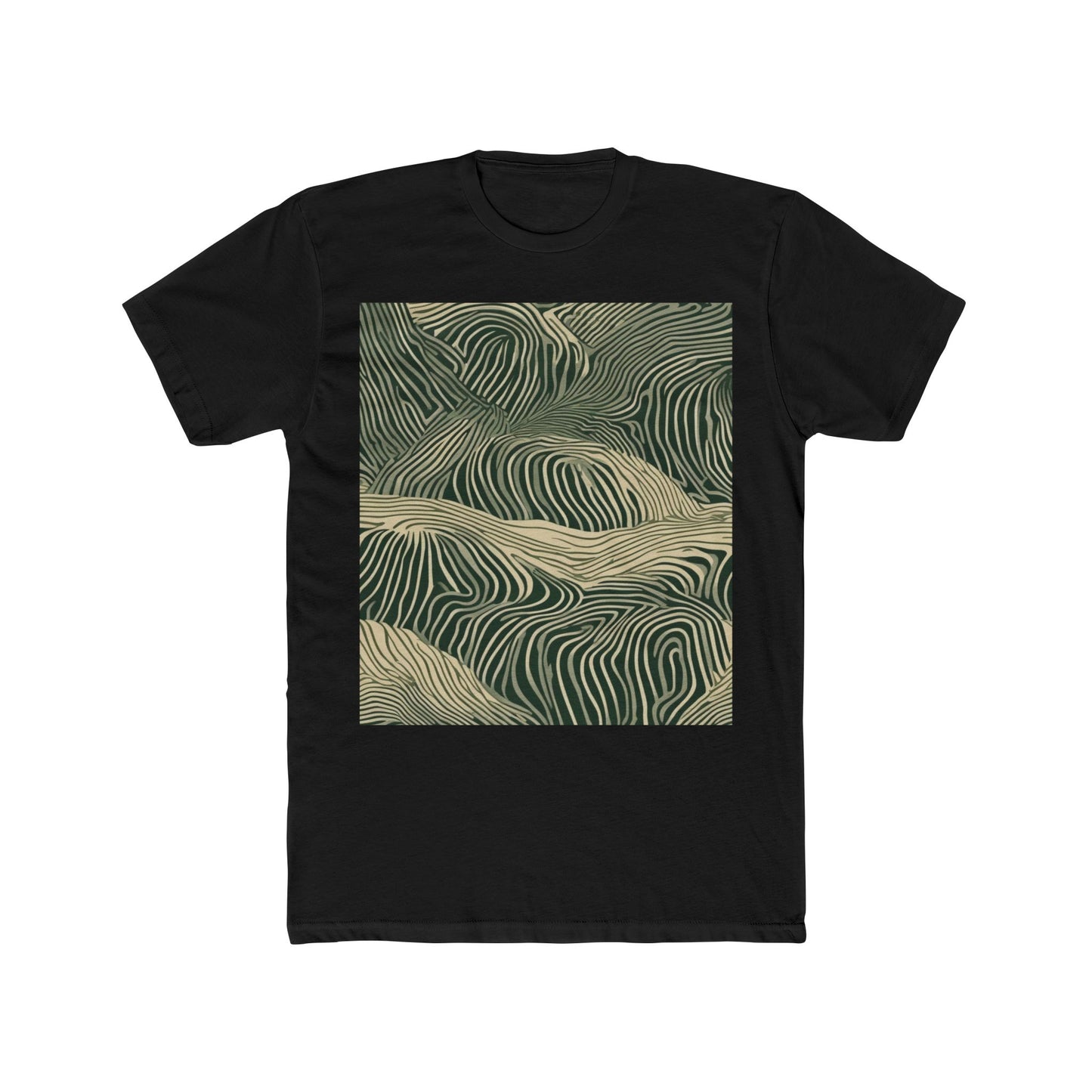 boostlete-rise-grind-pattern-topographic-modern-0403 — Unisex Cotton Crew Tee (NL 3600)