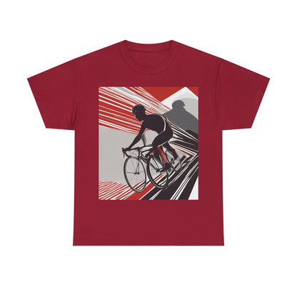 boostlete-boost-mode-scene-cyclist-speed-geometric-0208 — Unisex Heavy Cotton Tee (Gildan 5000)