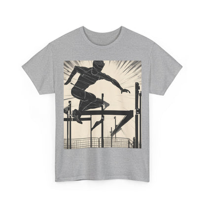 boostlete-iron-intent-scene-hurdler-speed-blueprint-0152 — Unisex Heavy Cotton Tee (Gildan 5000)