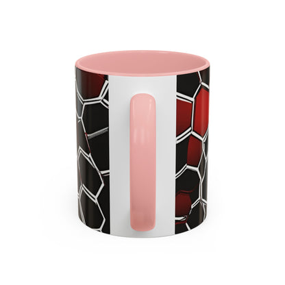 boostlete-quiet-power-pattern-hex-vector-0039 — Accent Mug 11/15oz