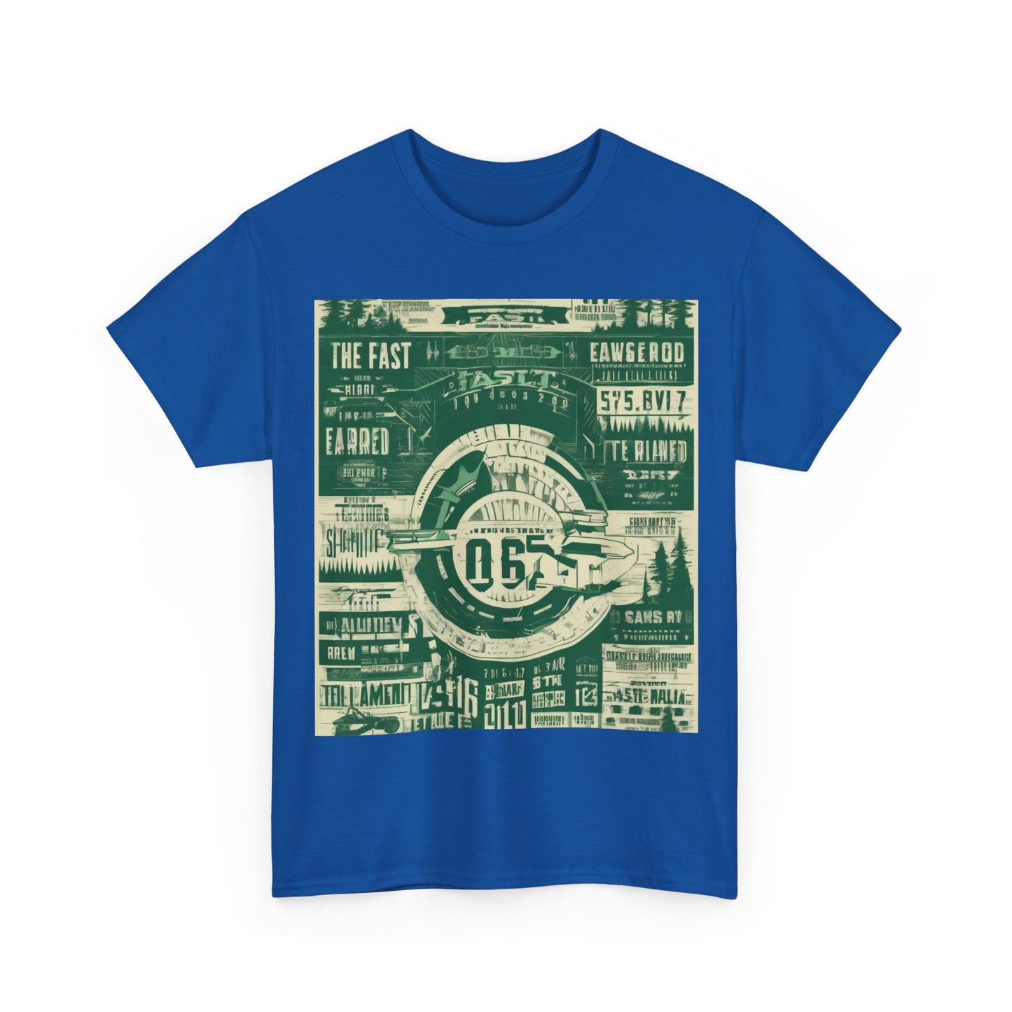 boostlete-mile-by-mile-type-fast-is-earned-big-blueprint-0041 — Unisex Heavy Cotton Tee (Gildan 5000)