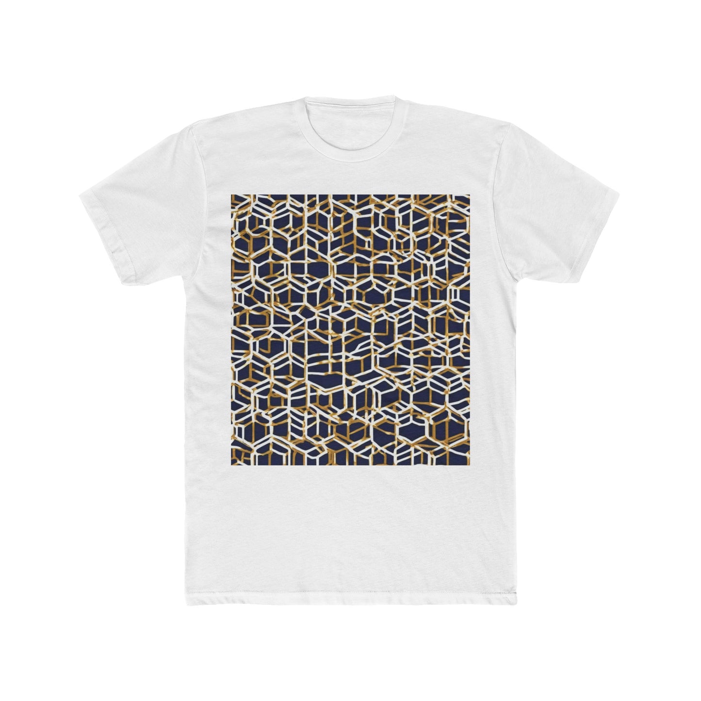 boostlete-am-crew-pattern-hex-industrial-0131 — Unisex Cotton Crew Tee (NL 3600)