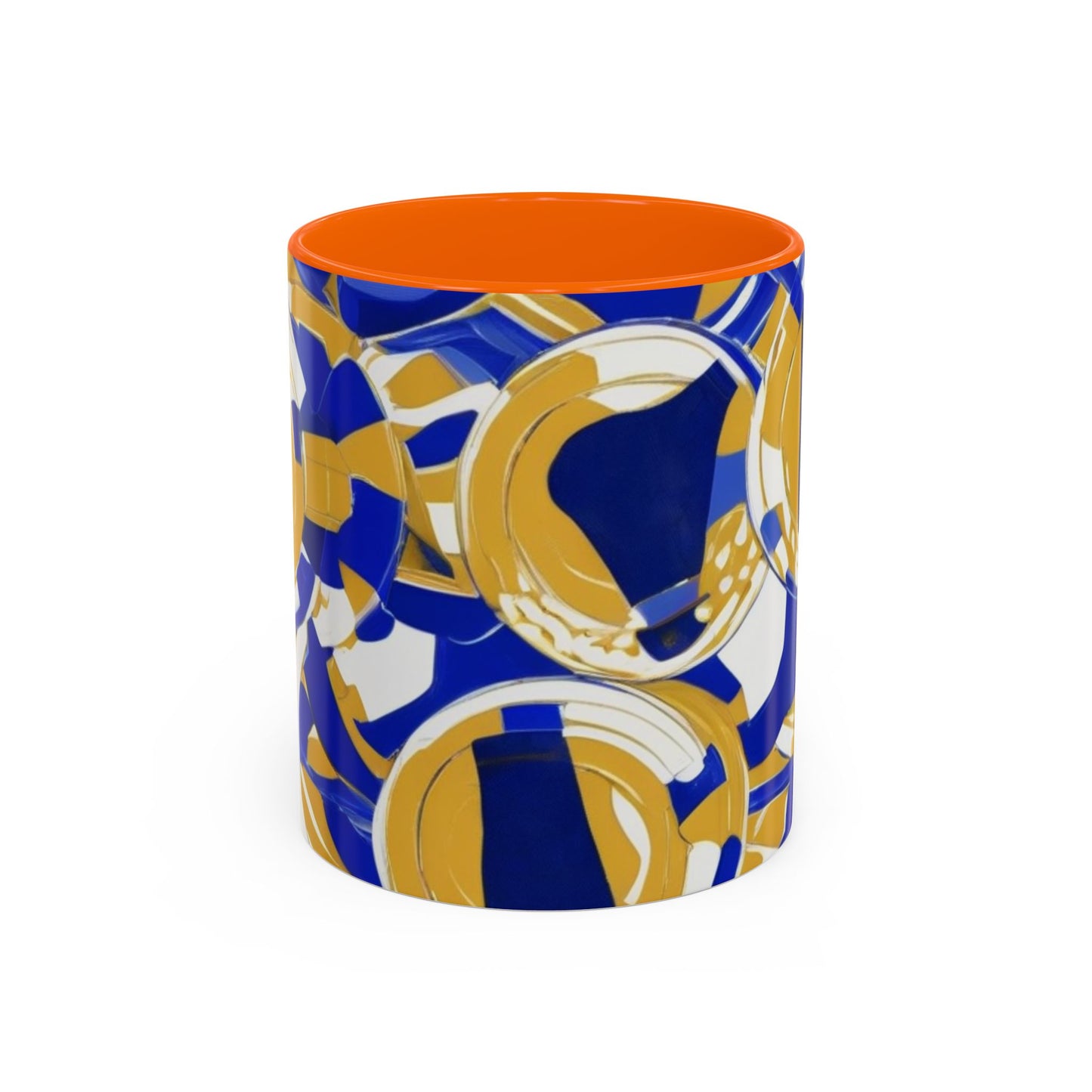 boostlete-field-day-icon-barbell-grainy-line-art-0906 — Accent Mug 11/15oz