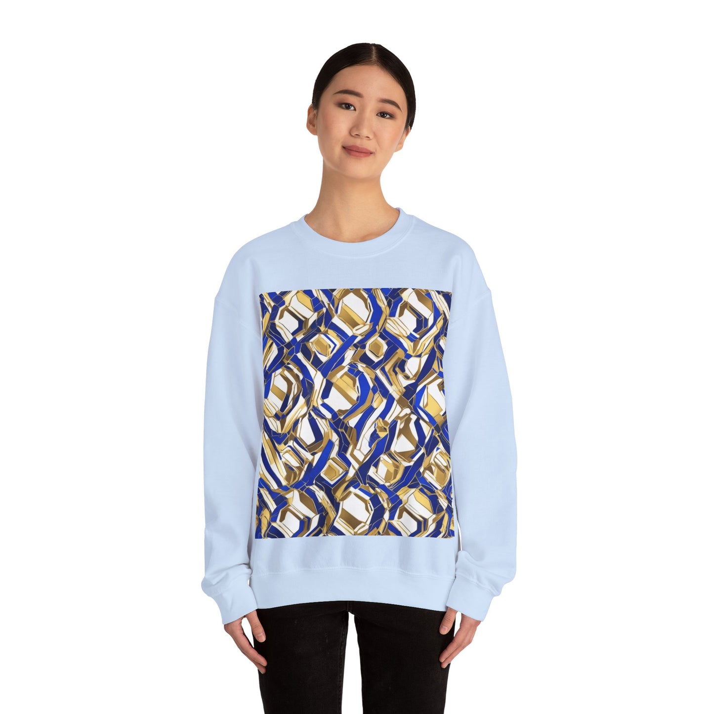 boostlete-boost-mode-pattern-hex-athletic-0611 — Unisex Heavy Blend Crewneck (G18000)