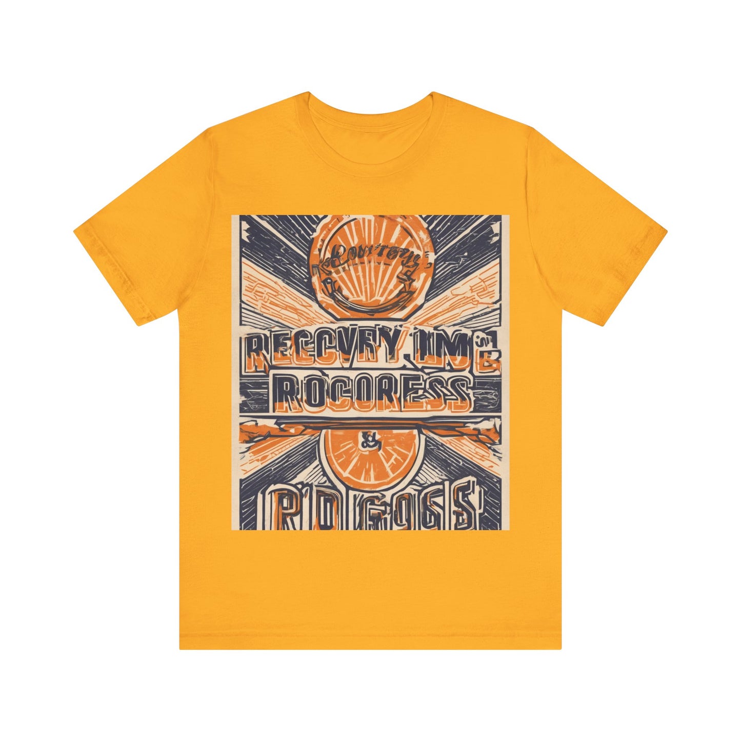 boostlete-boost-mode-type-recovery-progress-outline-over-solid-badge-0161 — Unisex Jersey Short Sleeve (B+C 3001)