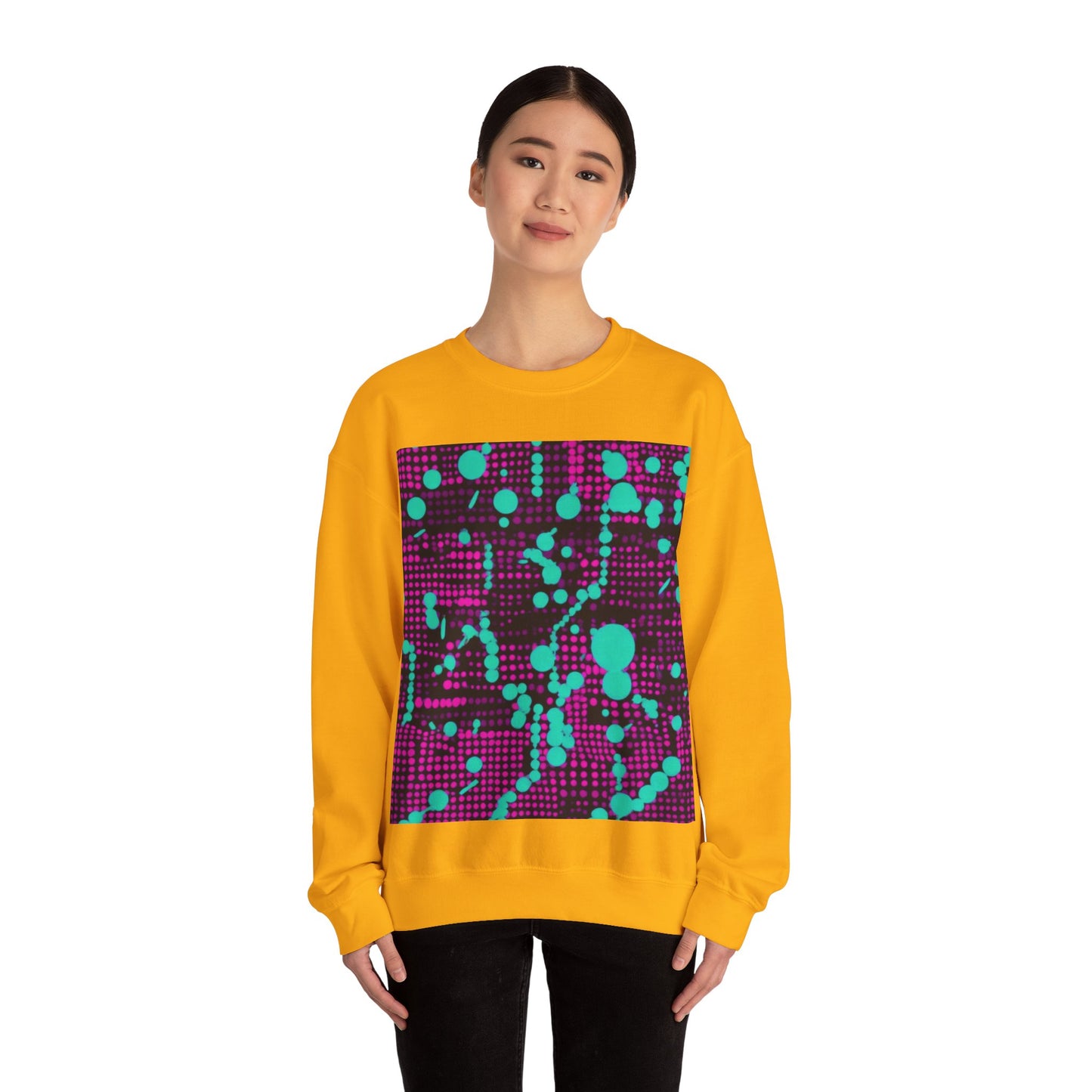 boostlete-pr-season-pattern-dotted-retro-0891 — Unisex Heavy Blend Crewneck (G18000)