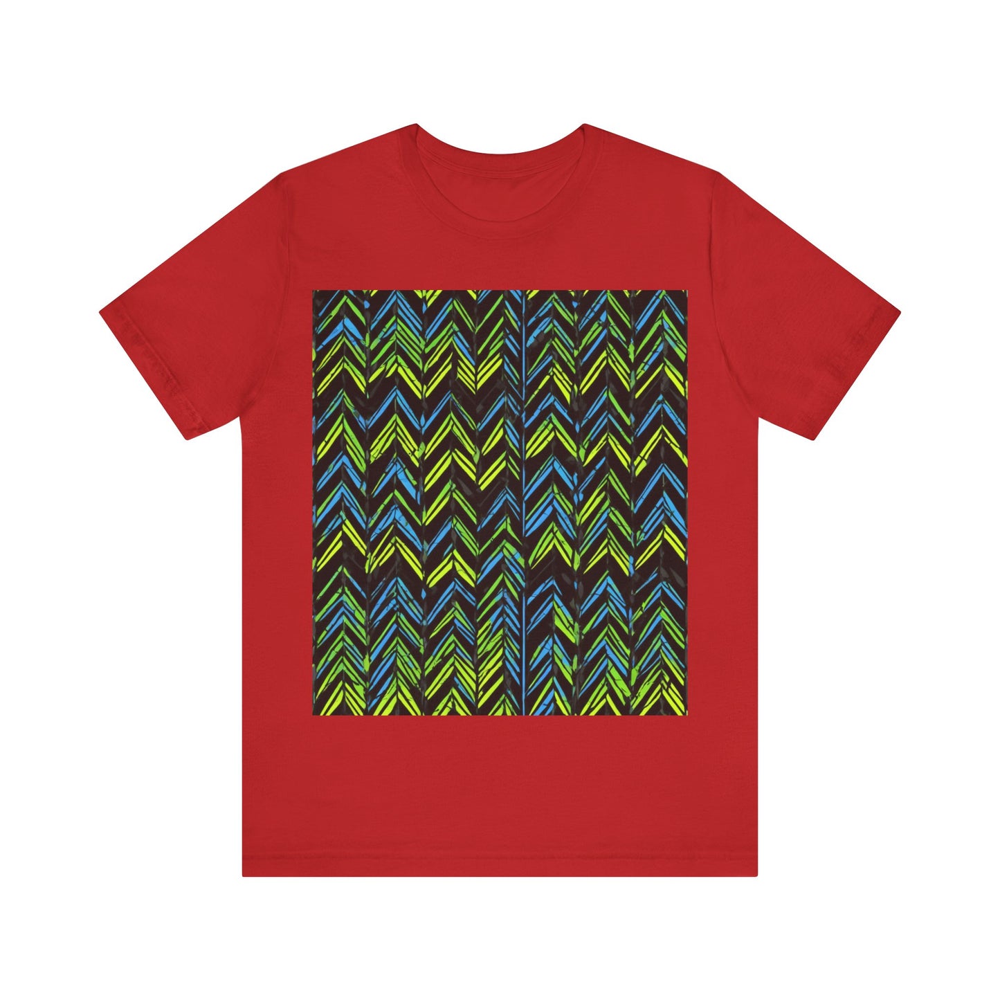 boostlete-mile-by-mile-pattern-chevron-monoline-0051 — Unisex Jersey Short Sleeve (B+C 3001)