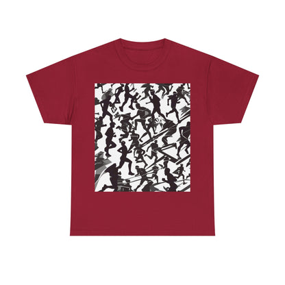 boostlete-field-day-scene-marathoner-motion-paper-0156 — Unisex Heavy Cotton Tee (Gildan 5000)