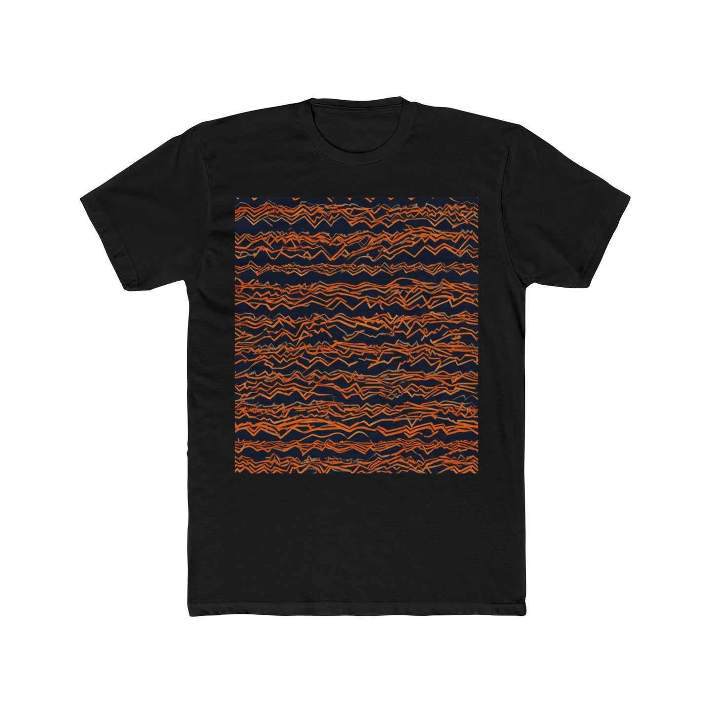 boostlete-field-day-pattern-ekg-bold-0135 — Unisex Cotton Crew Tee (NL 3600)