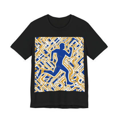 boostlete-pr-season-icon-runner-outline-industrial-0170 — Unisex Jersey Short Sleeve (B+C 3001)