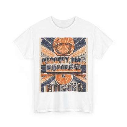 boostlete-boost-mode-type-recovery-progress-outline-over-solid-badge-0161 — Unisex Heavy Cotton Tee (Gildan 5000)