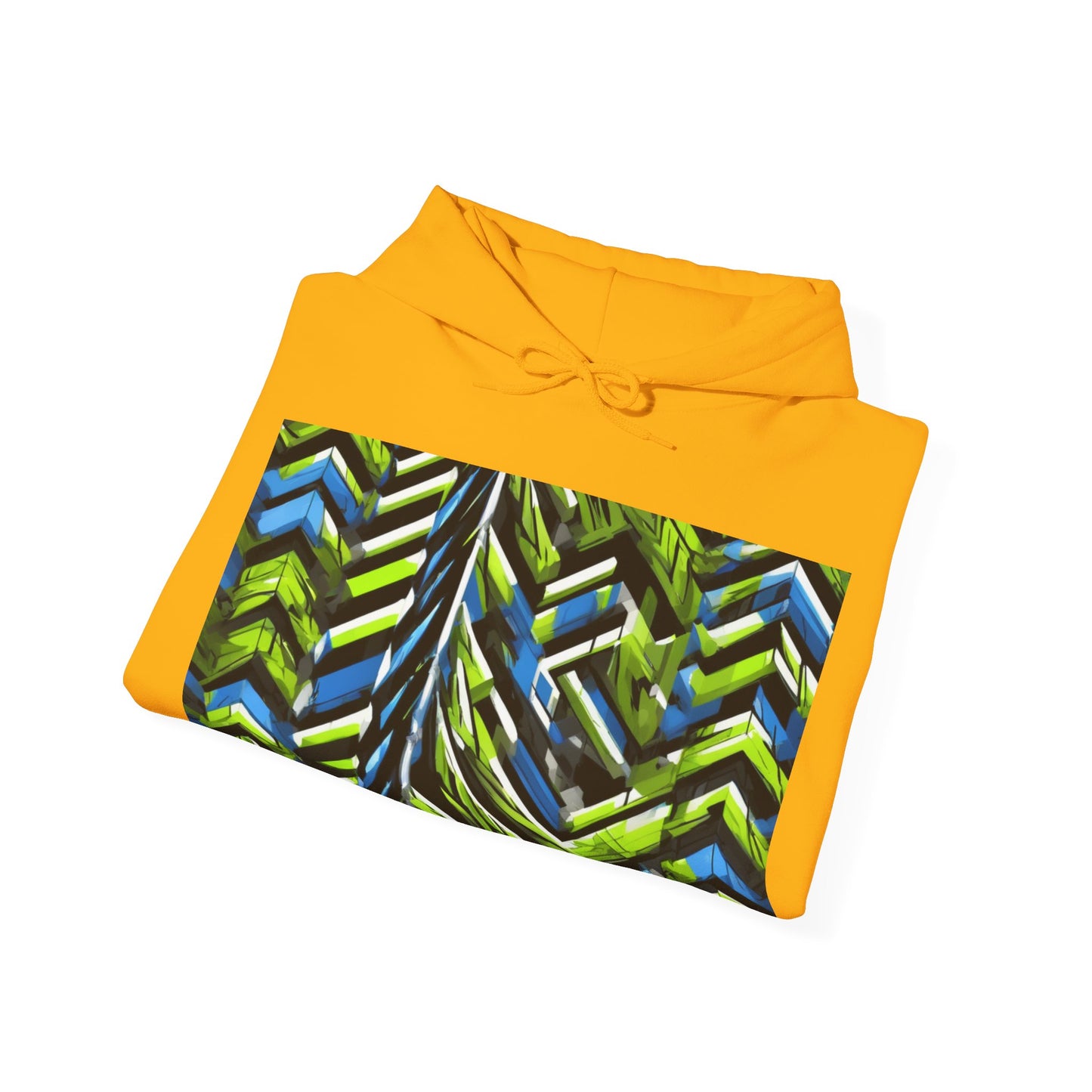 boostlete-rise-grind-pattern-chevron-isometric-0195 — Unisex Heavy Blend Hooded Sweatshirt (Gildan)