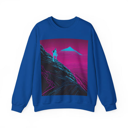 boostlete-boost-mode-scene-trail-neon-blueprint-0832 — Unisex Heavy Blend Crewneck (G18000)