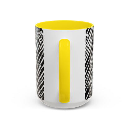 boostlete-mile-by-mile-pattern-barcode-monoline-0059 — Accent Mug 11oz/15oz