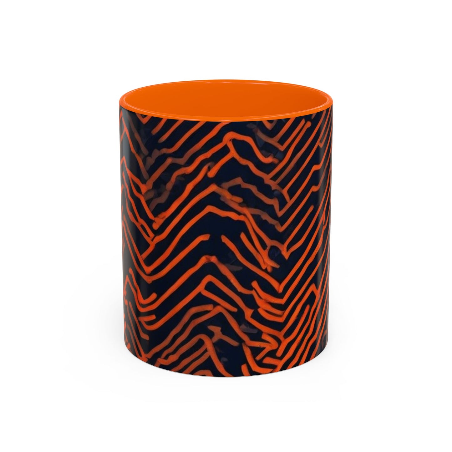 boostlete-field-day-pattern-ekg-modern-0087 — Accent Mug 11oz/15oz