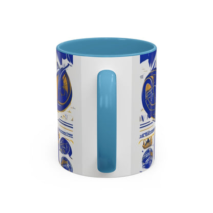 boostlete-am-crew-type-own-the-morning-outline-over-solid-vector-0429 — Accent Mug 11/15oz