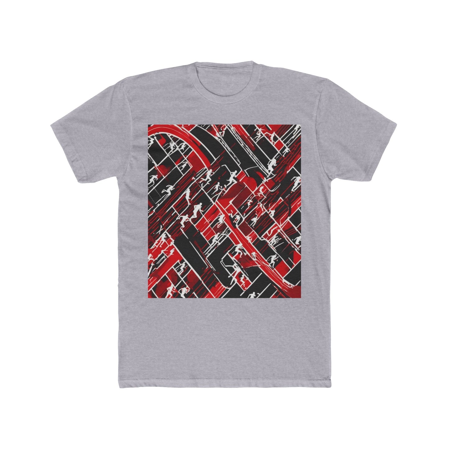 boostlete-pr-season-scene-marathoner-outline-modern-0124 — Unisex Cotton Crew Tee (NL 3600)