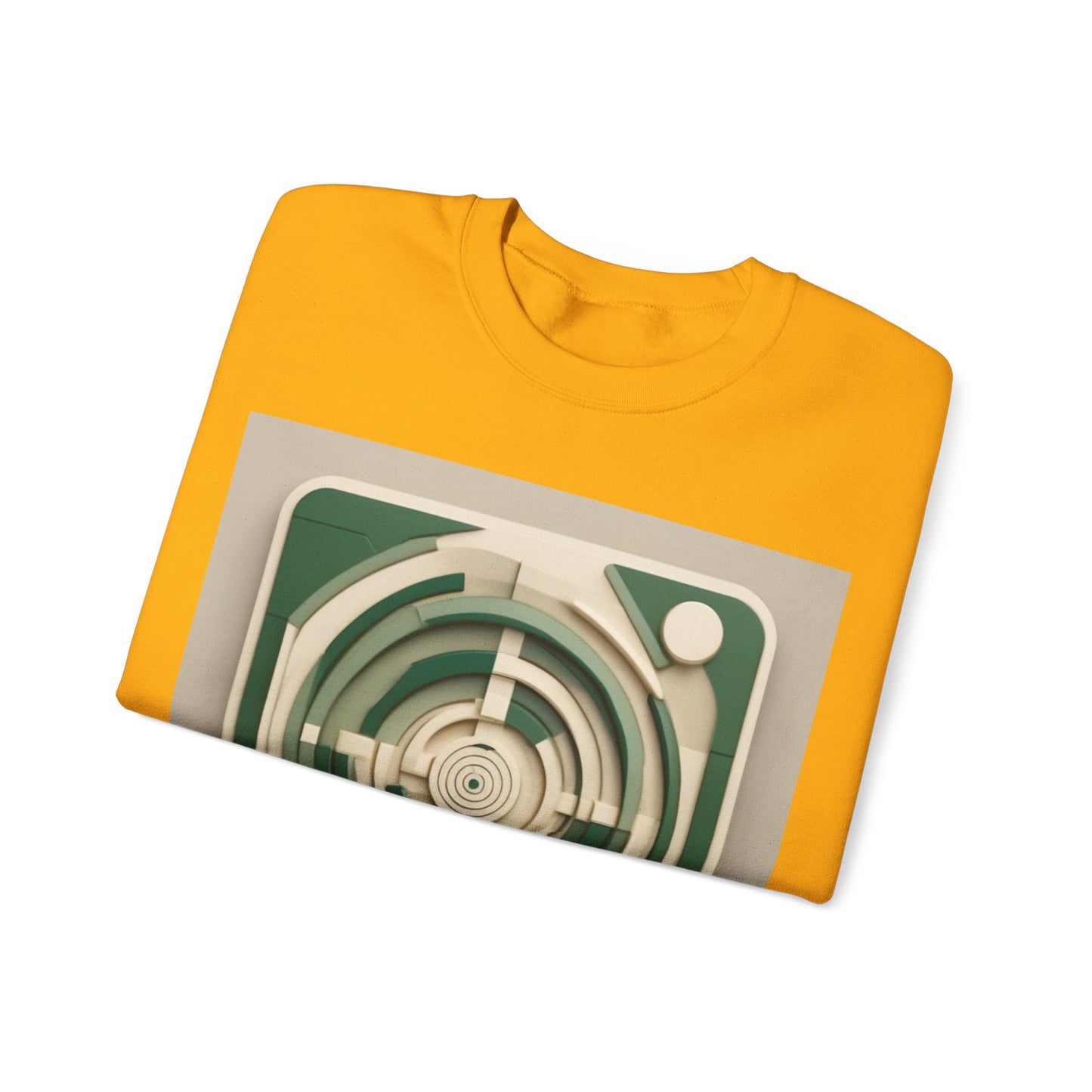 boostlete-mile-by-mile-icon-target-3d-modern-0306 — Unisex Heavy Blend Crewneck (G18000)