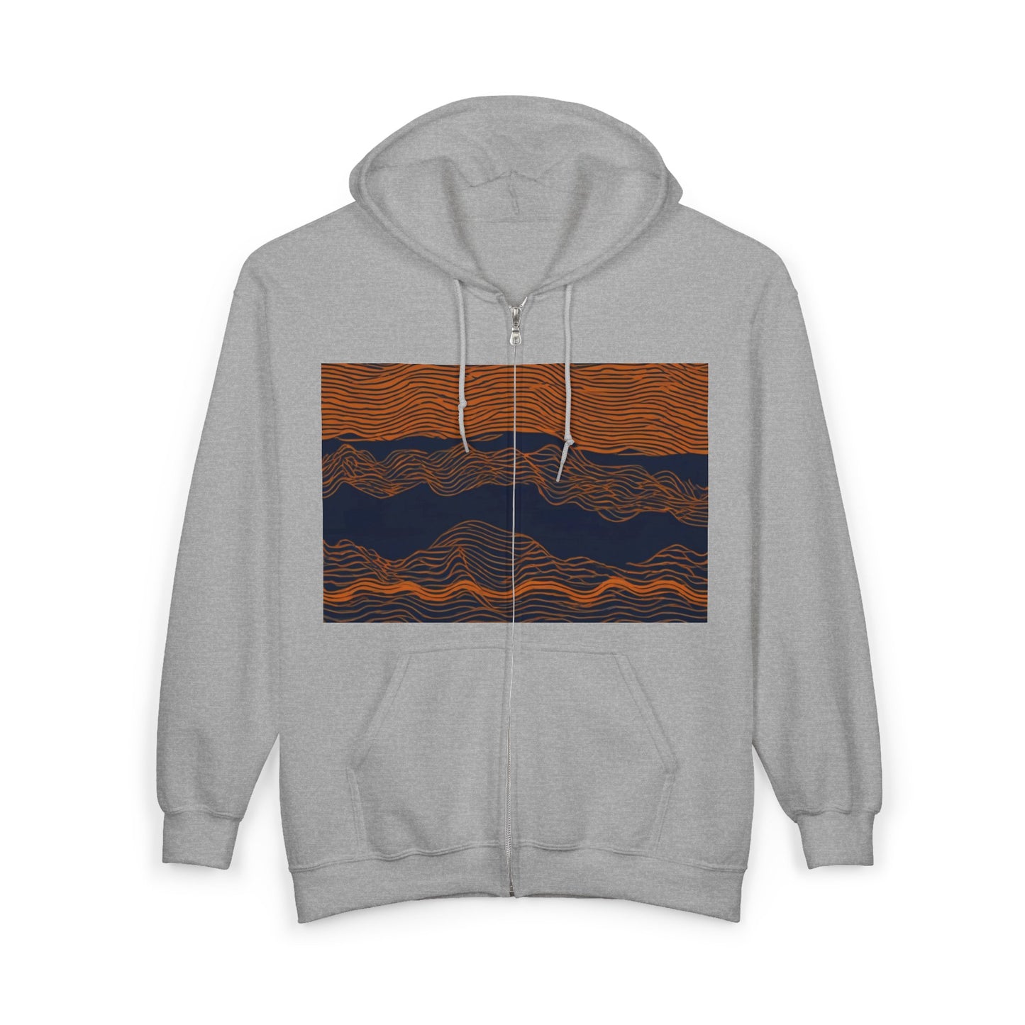 boostlete-field-day-pattern-audio-athletic-0107 — Unisex Heavy Blend Full-Zip Hooded Sweatshirt