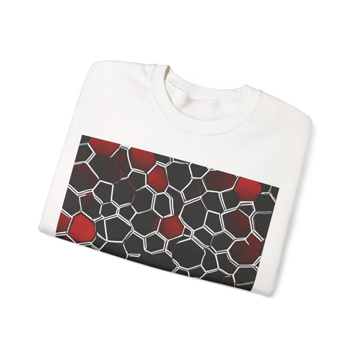 boostlete-quiet-power-pattern-hex-vector-0039 — Unisex Heavy Blend Crewneck (G18000)