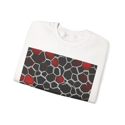boostlete-quiet-power-pattern-hex-vector-0039 — Unisex Heavy Blend Crewneck (G18000)