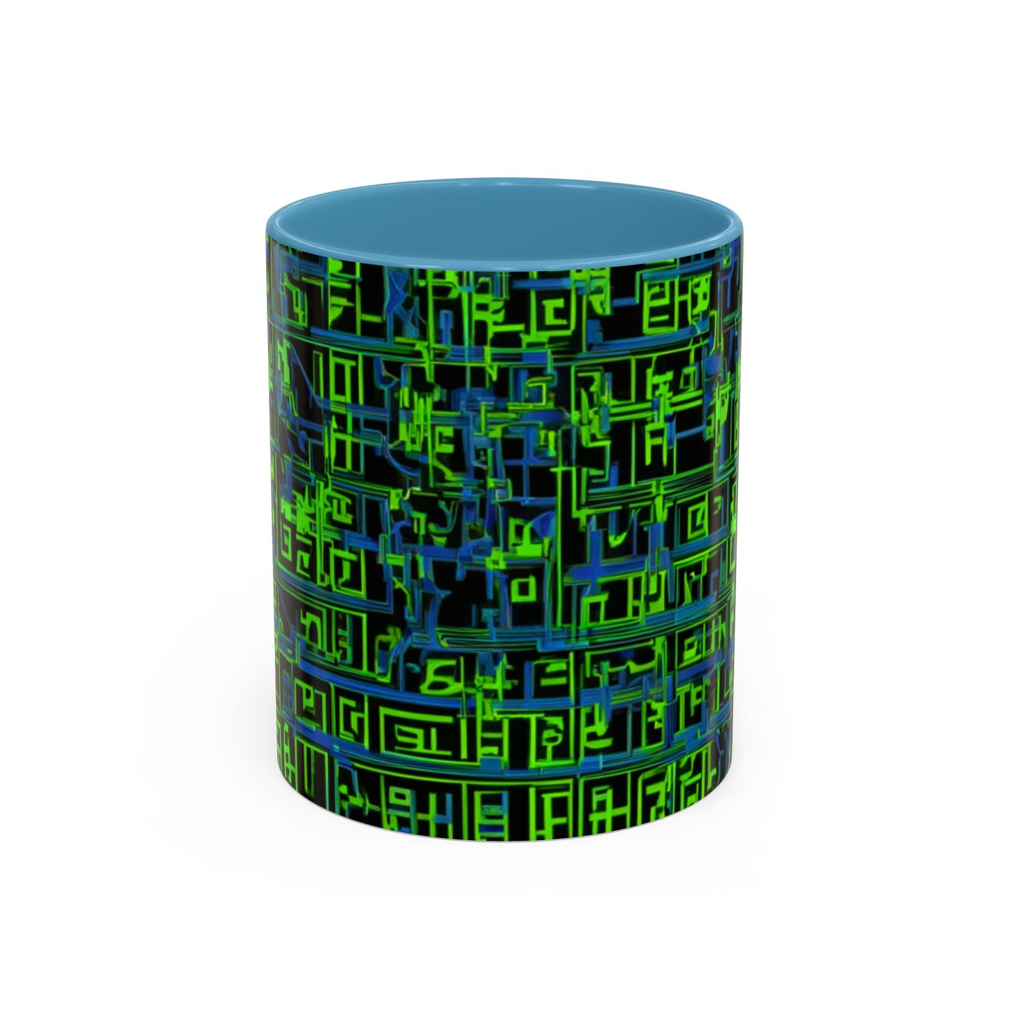 boostlete-mile-by-mile-pattern-plate-number-blueprint-0147 — Accent Mug 11oz/15oz