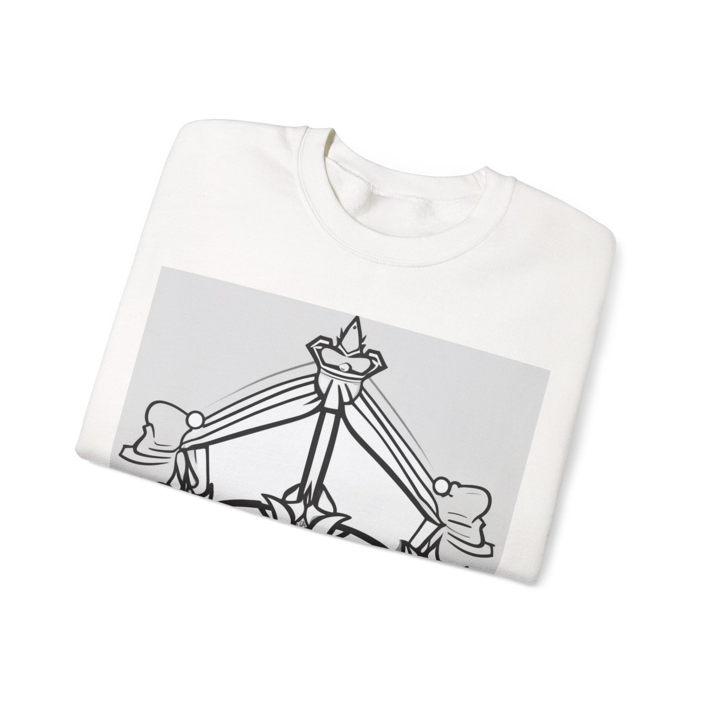 boostlete-quiet-power-icon-crown-outline-badge-0130 — Unisex Heavy Blend Crewneck Sweatshirt (Gildan)