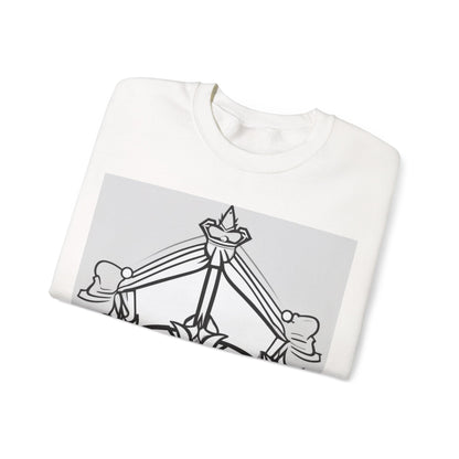 boostlete-quiet-power-icon-crown-outline-badge-0130 — Unisex Heavy Blend Crewneck Sweatshirt (Gildan)