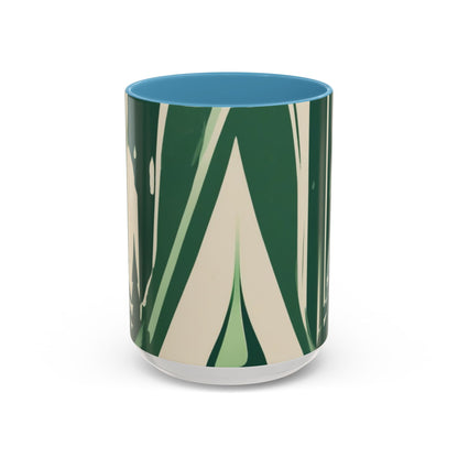 boostlete-quiet-power-icon-water-glitch-retro-0186 — Accent Mug 11oz/15oz