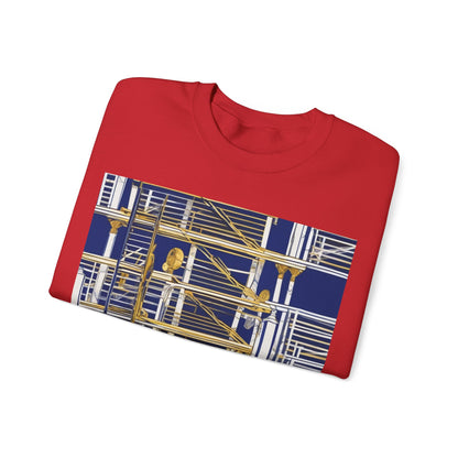 boostlete-rise-grind-icon-ladder-high-engraved-0238 — Unisex Heavy Blend Crewneck Sweatshirt (Gildan)