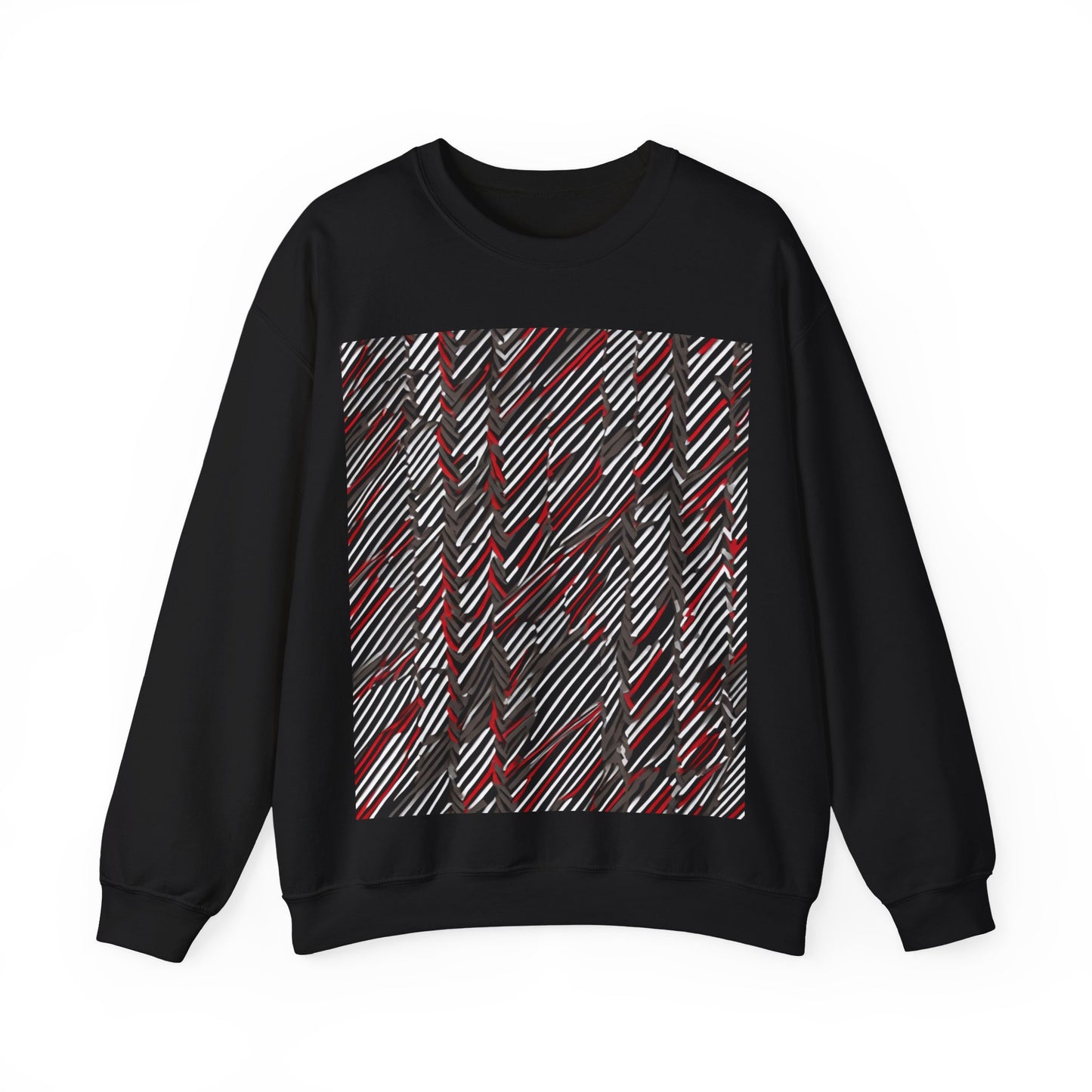boostlete-field-day-pattern-diagonal-paper-0287 — Unisex Heavy Blend Crewneck Sweatshirt (Gildan)