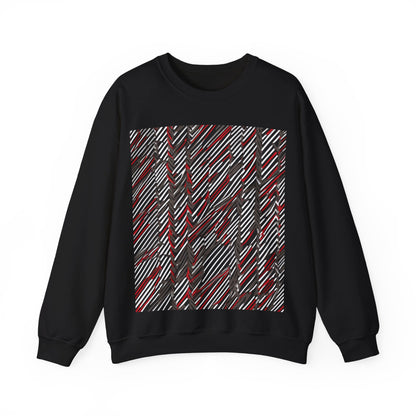 boostlete-field-day-pattern-diagonal-paper-0287 — Unisex Heavy Blend Crewneck Sweatshirt (Gildan)