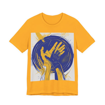 boostlete-am-crew-scene-athlete-neon-vector-0304 — Unisex Jersey Short Sleeve (B+C 3001)