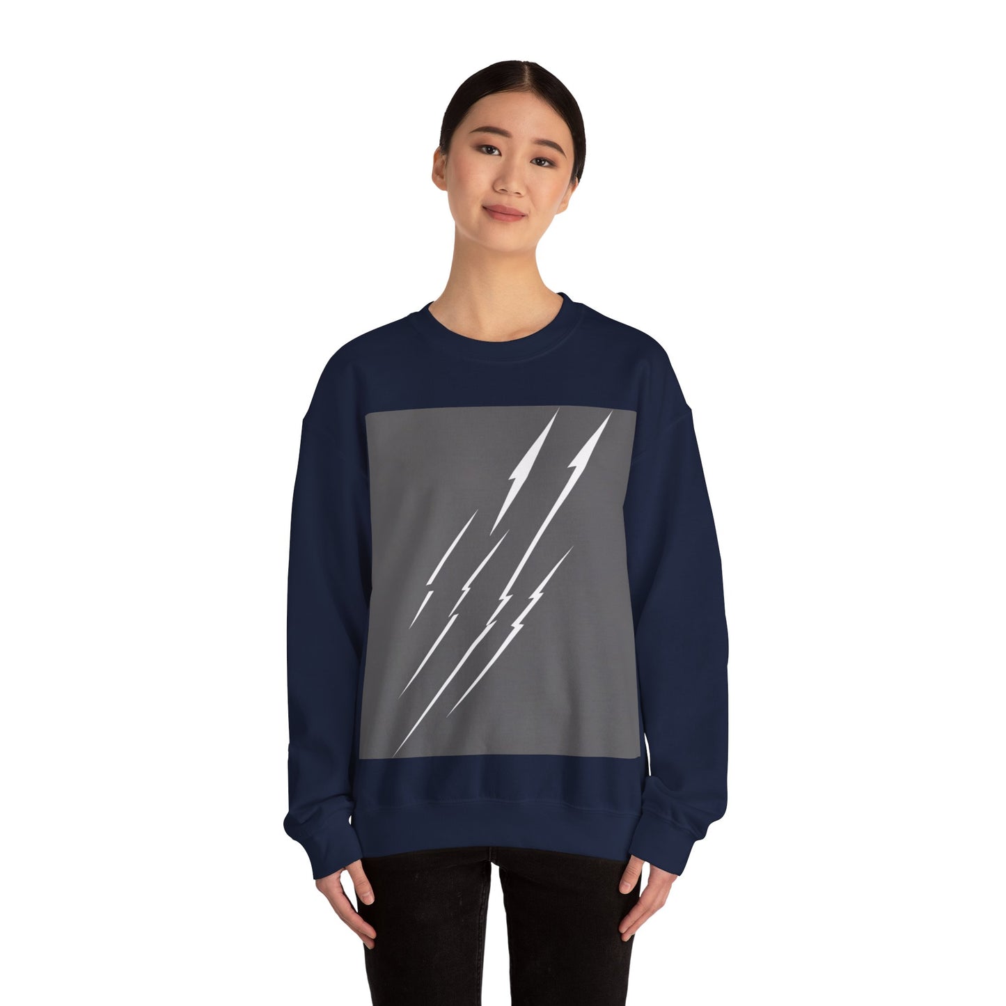 boostlete-boost-mode-icon-lightning-soft-industrial-0446 — Unisex Heavy Blend Crewneck (G18000)
