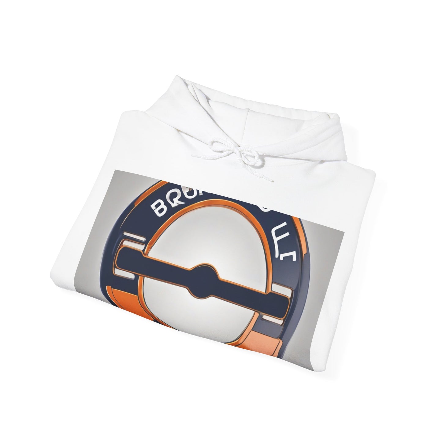 boostlete-quiet-power-icon-barbell-3d-athletic-0038 — Unisex Heavy Blend Hooded Sweatshirt (Gildan)