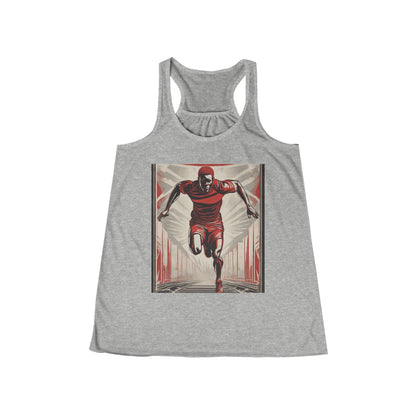 boostlete-am-crew-scene-sprinter-outline-athletic-0228 — Women's Flowy Racerback Tank (B+C 8800)