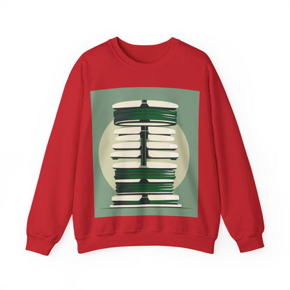 boostlete-recovery-progress-icon-barbell-glitch-vector-1746 — Unisex Heavy Blend Crewneck (G18000)