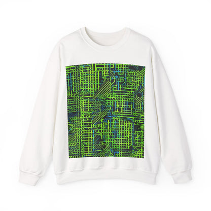 boostlete-quiet-power-pattern-stair-steps-industrial-0751 — Unisex Heavy Blend Crewneck (G18000)