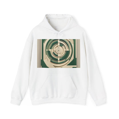 boostlete-mile-by-mile-icon-target-3d-modern-0306 — Unisex Heavy Blend Hooded Sweatshirt (Gildan)